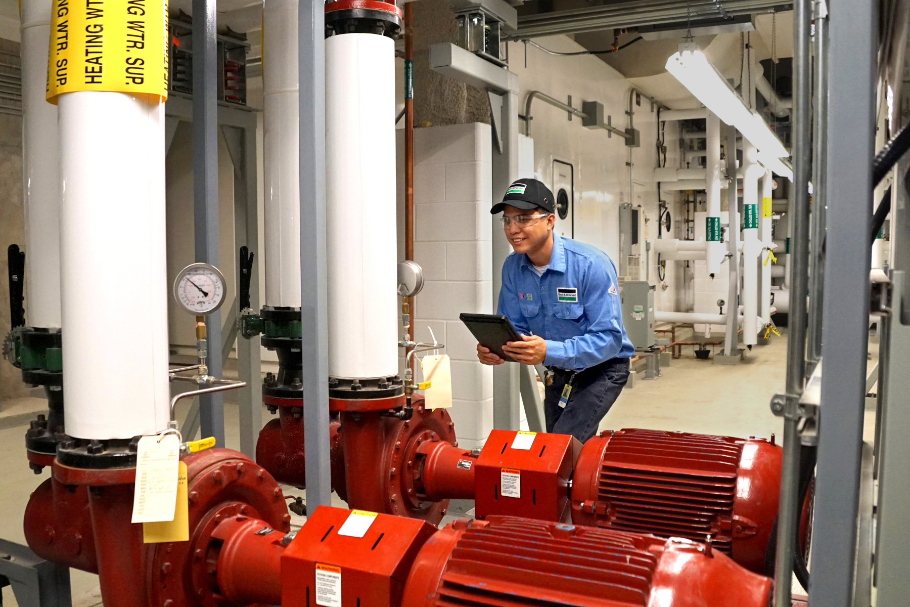 Plumbing maintenance services offered by a B&M engineer
