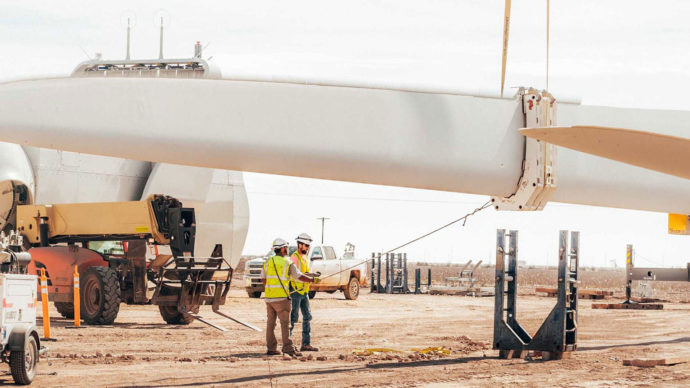 Wind power farm installation project implemented by Black & McDonald