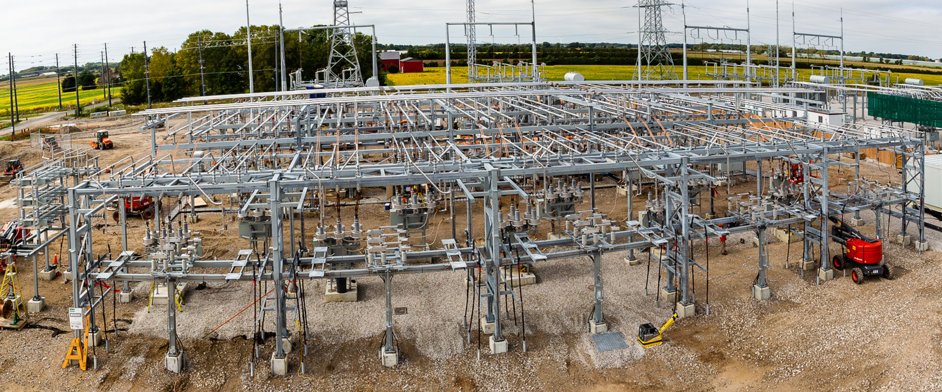 High voltage sub station construction project implemented by B&M